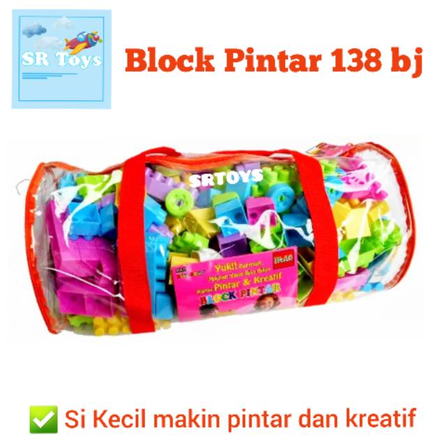 (Gratis Ongkir) Block Pintar Mainan Edukasi 188 bj