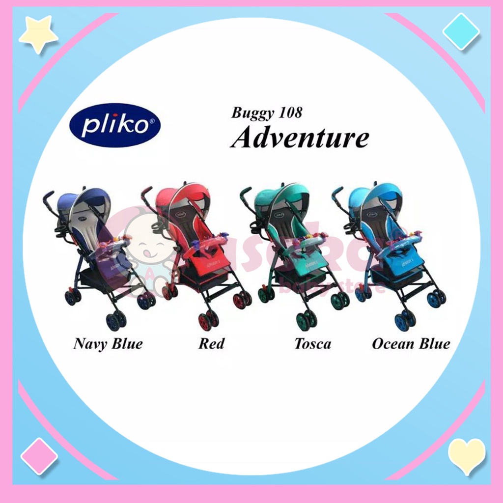 Stroller Pliko Buggy Adventure 108 ASOKA - Kereta Dorong Bayi ASOKA