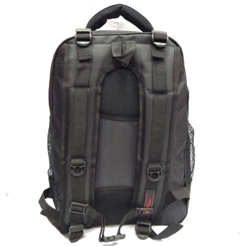 Polovill Tas Ransel Pria Dan Wanita Tas Punggung Backpack original - Black