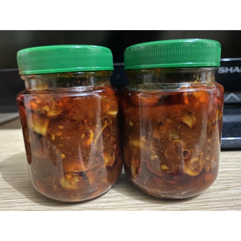 

sambal cumi, sambal goreng bawang, sambal teri