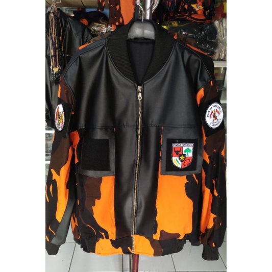 JAKET BOMBER PEMUDA PANCASILA (SEMI KULIT)