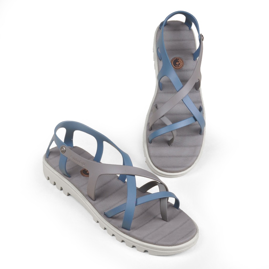 CAMOU - Liviana Mist - Sandal Tali Wanita Kasual Warna Biru Abu