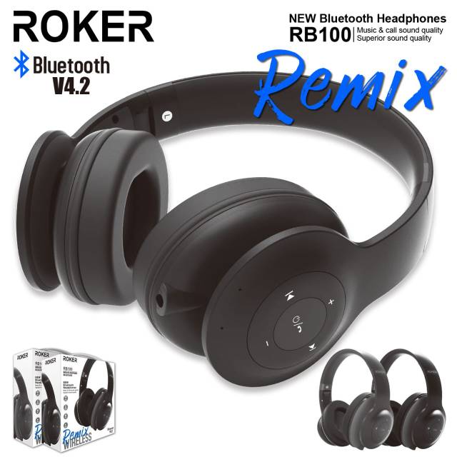 Headset bluetooth Roker RB100/ Headphone Bluetooh Roker