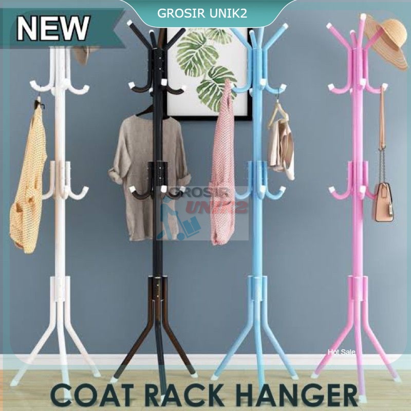 Stand hanger / Bag Hanger Gantungan Baju Tas Topi Jaket Serbaguna