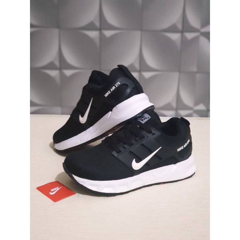 SEPATU ANAK SEKOLAH HITAM PREMIUM HIGH QUALITY SEPATU NIKE ANAK FULL BLACK KADO KIDS