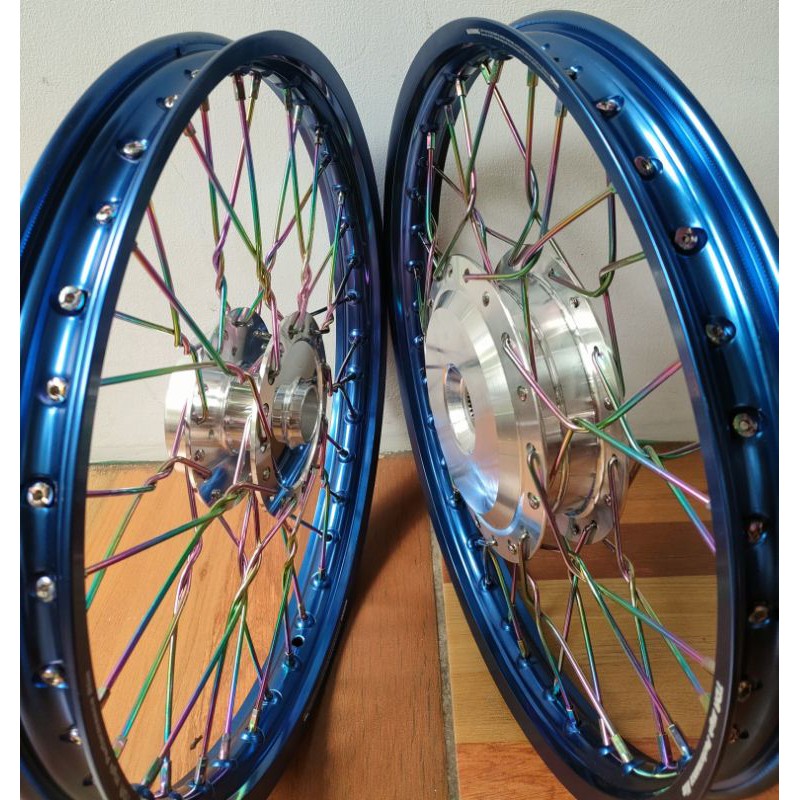 Velg sepaket tdr ring 17 jari jari pelangi pelintir motor mio xeon beat vario scoopy