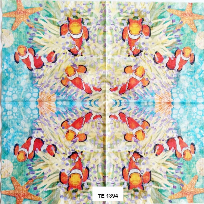 Tisu Napkin Kerajinan  Decoupage  Eropah  33X33 CM TE 1394 TTS