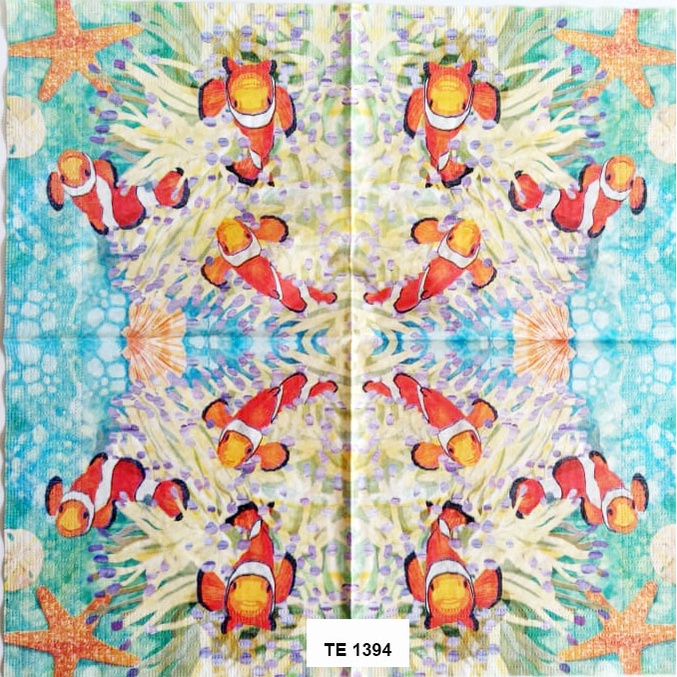 Tisu Napkin Kerajinan  Decoupage  Eropah  33X33 CM TE 1394 TTS