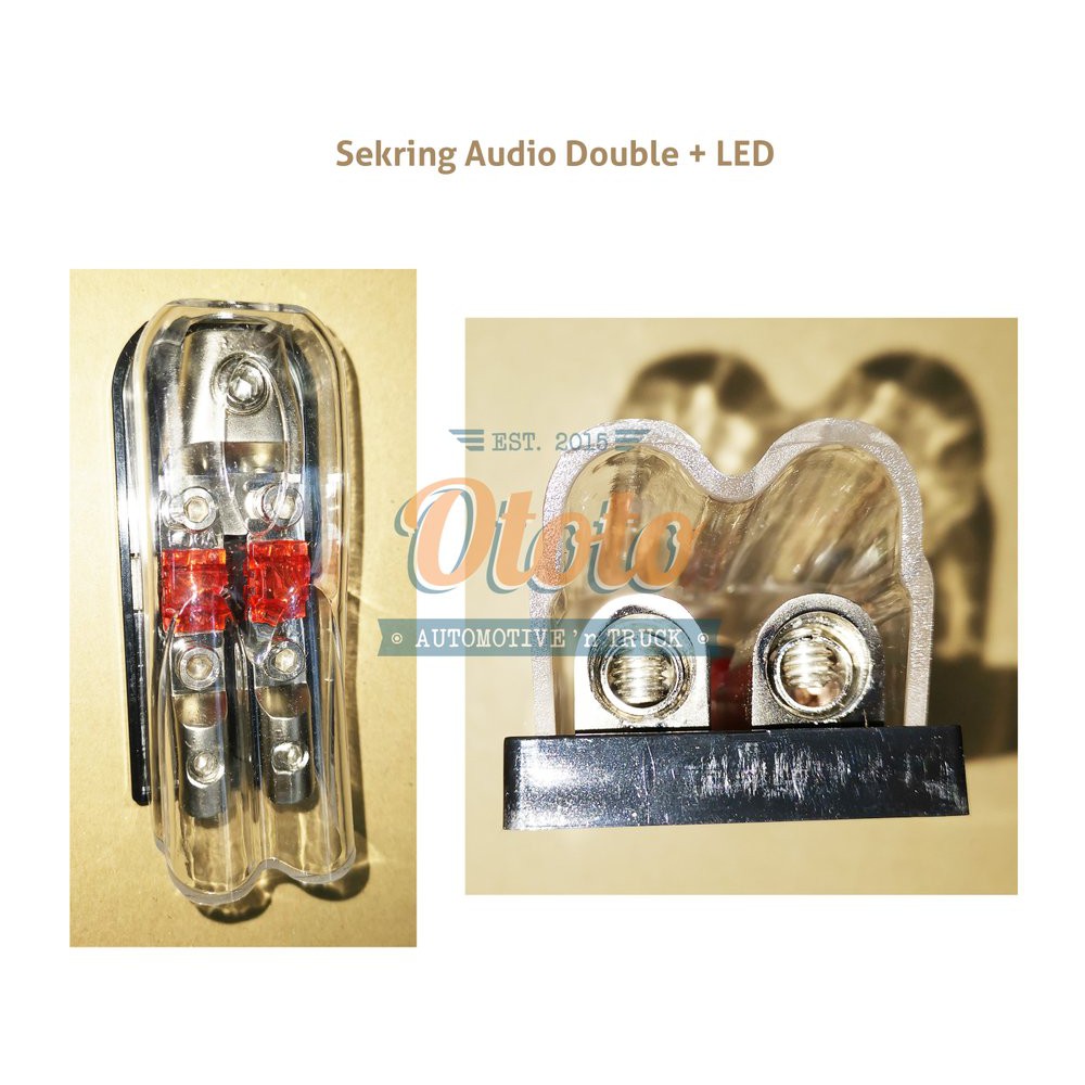 Sekring Audio Mobil Double LED  klo3570