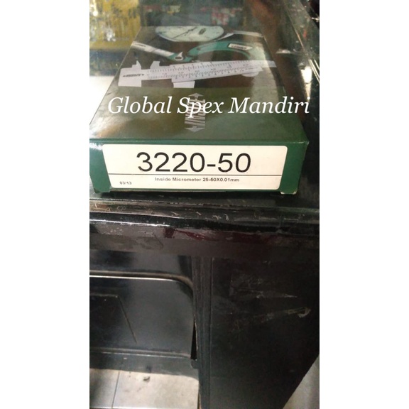 

INSIZE INSIDE MICROMETER 3220-50 WITH SETTING RING 25-50 MM