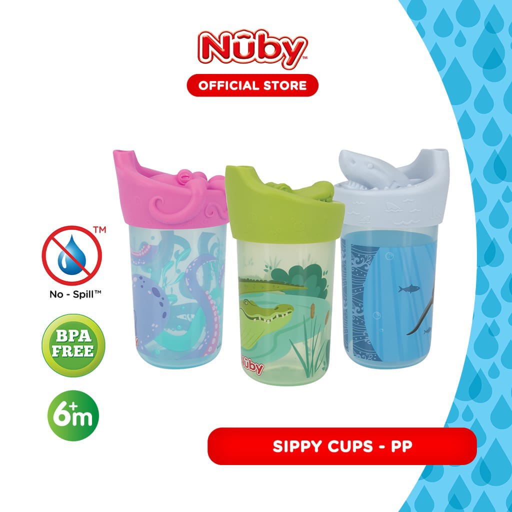 Nuby 3D Character Spout Cup Botol Minum Anak / Botol Minum Nuby / Botol Minum Anti Tumpah / Botol Mi