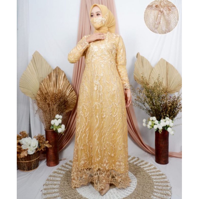 SALE KEBAYA GAMIS BUSUI / GAMIS PESTA BUSUI / GAMIS KONDANGAN RESLETING DEPAN / GAMIS BROKAT / GAMIS