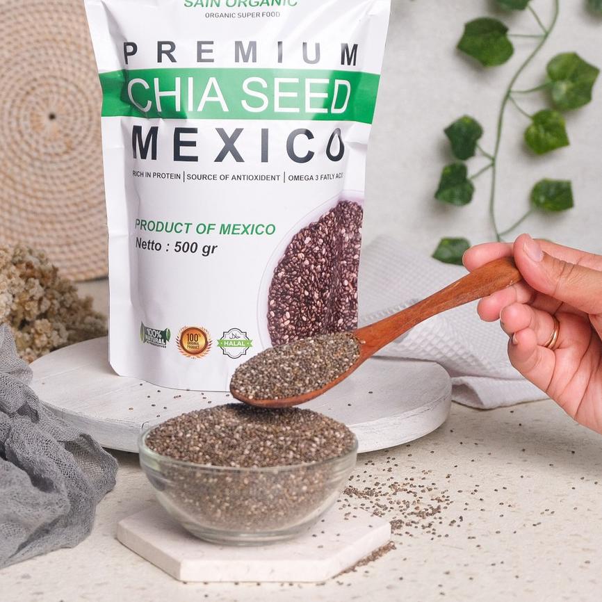 

Terbaik Chia Seed Organic Mexico untuk Diet Freshly 500 gram Black Cia Seed Organik fresly Biji Chia Seeds serbuuu !