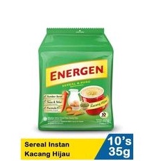 

ENERGEN Sereal dan Susu Rasa Kacang Hijau Besinergi 10 pcs
