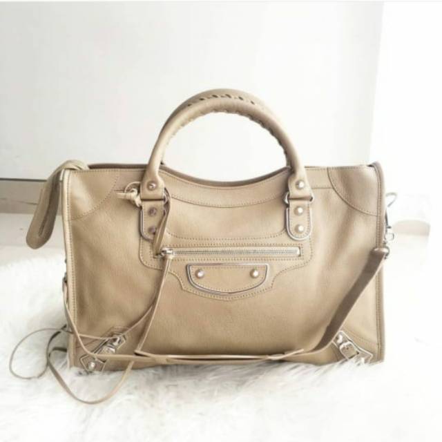 balenciaga city edge beige latte