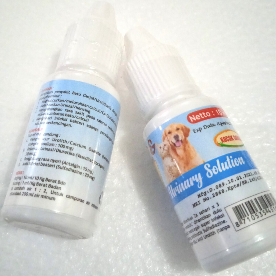 K&amp;J URINARY SOLUTION 10 ML OBAT SALURAN URINARY KUCING DAN ANJING