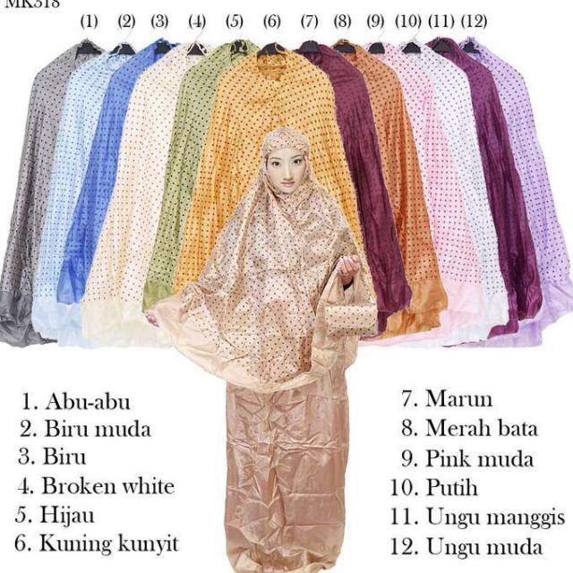 SALE  MUKENA ABUTAI POLKADOT