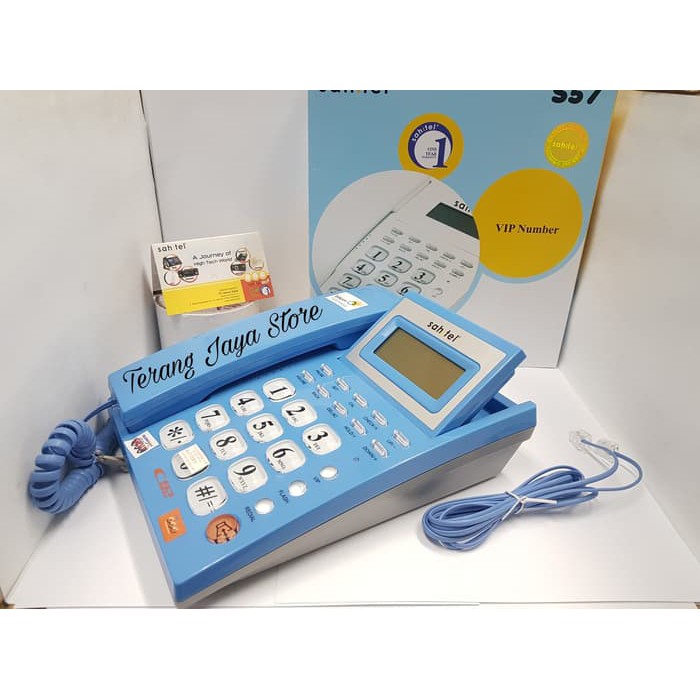

Telepon Kabel Sahitel S57 Pesawat Telepon Rumah Sahitel S-57 (Biru)
