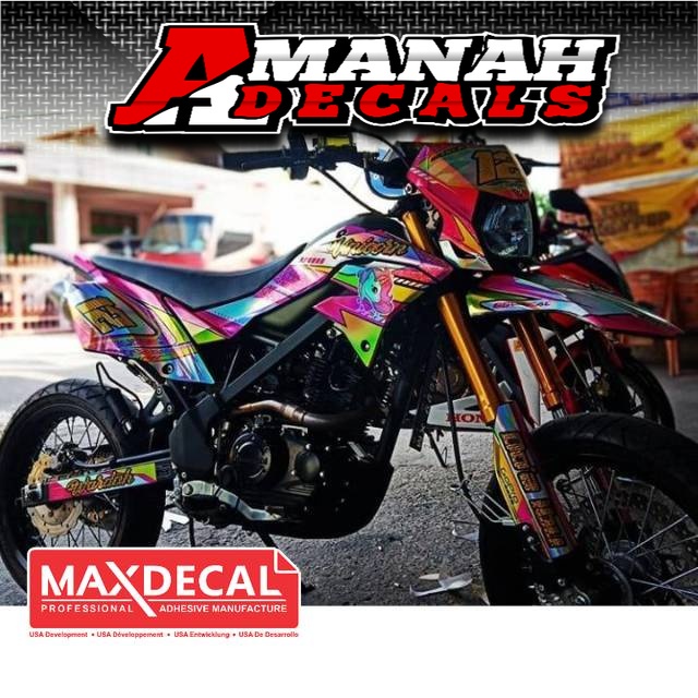 Decal Dtraker fullchrome hologram desain bisa request custom