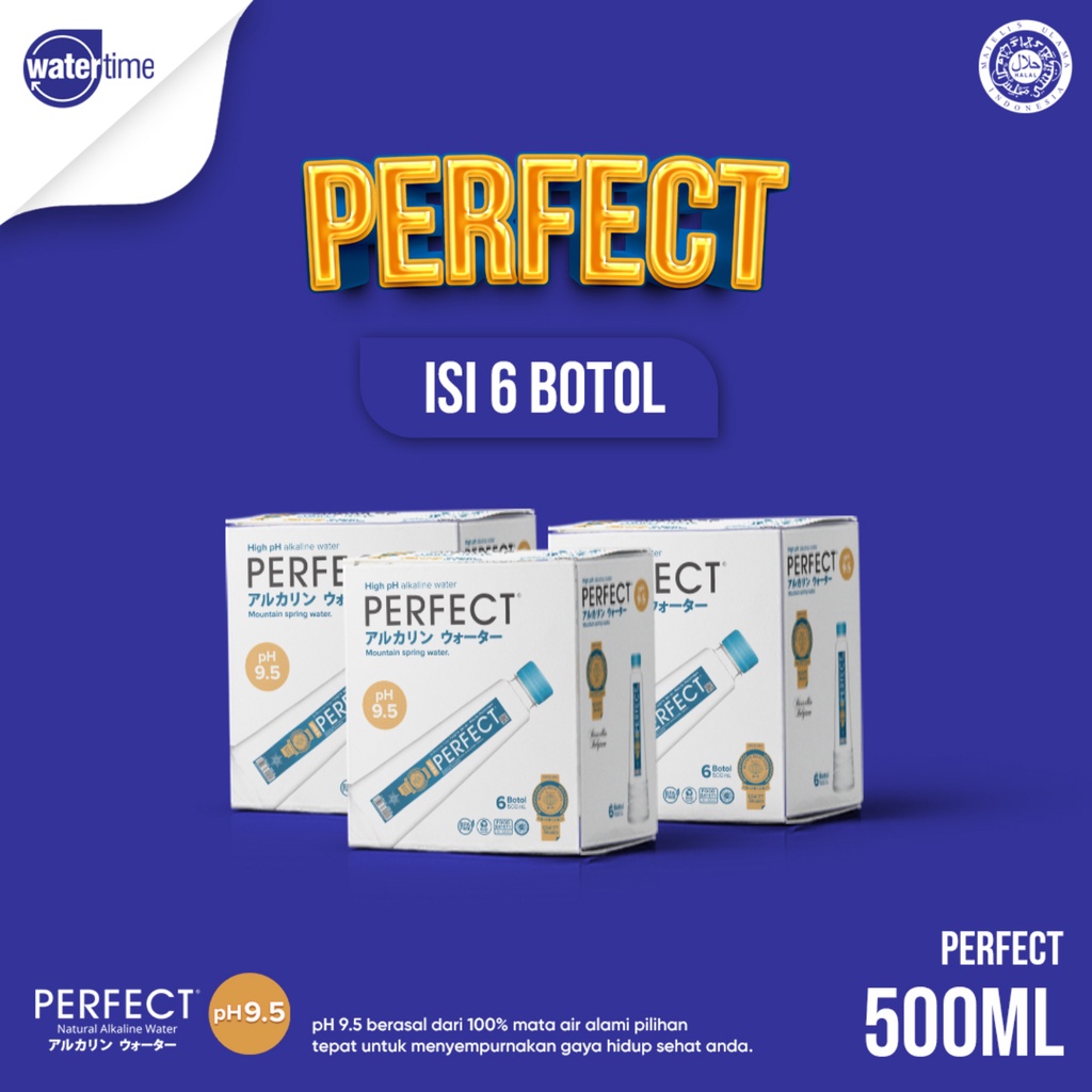 

Perfect Alkaline Water 500ML Mini (Air Minum Isi 6 Botol )