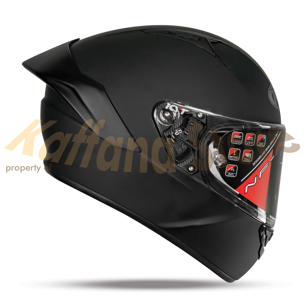 Jual Helm KYT Matte Black Doff Original Fullface Helmet Shopee Indonesia