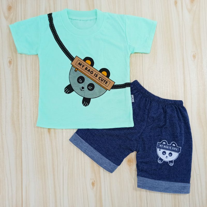 [Ss-8038] Baju Anak Kasual 6bulan-2tahun, Pakaian Anak Laki-laki Keren Casual Soft Jeans