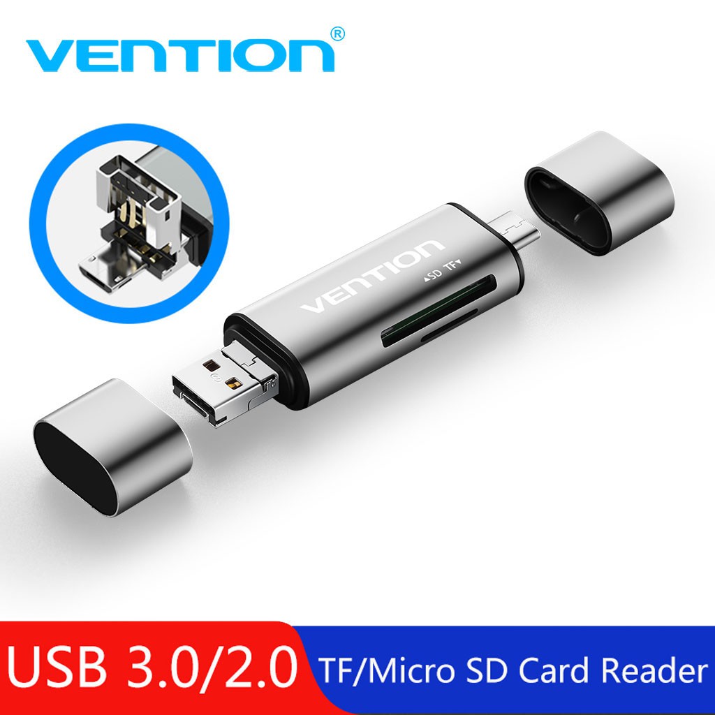 Vention Card Reader USB 2.0 3.0 Card Reader TF SD Micro SD