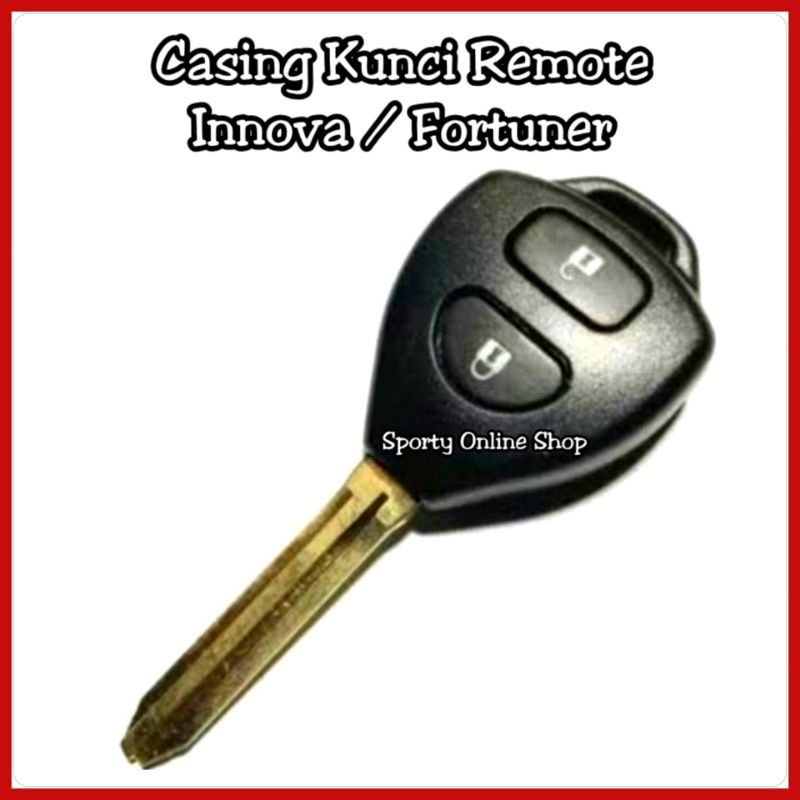 Casing Remote Kunci Mobil Innova New / Fortuner 2 Tombol