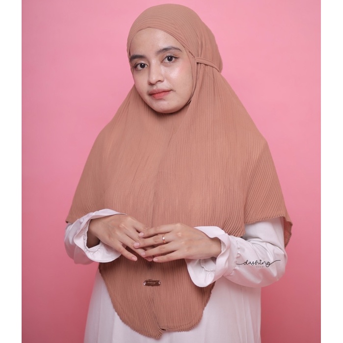 BERGO PLISKET/HIJAB PLISKET INSTAN/BERGO TALI PLISKET