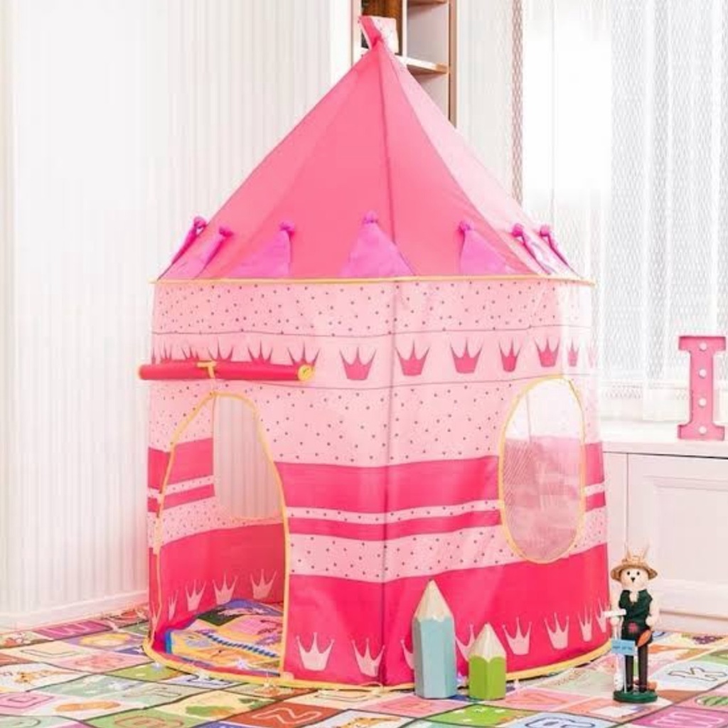 Tenda Anak Bermain Model Castle Kids Camping indoor Outdoor Anak