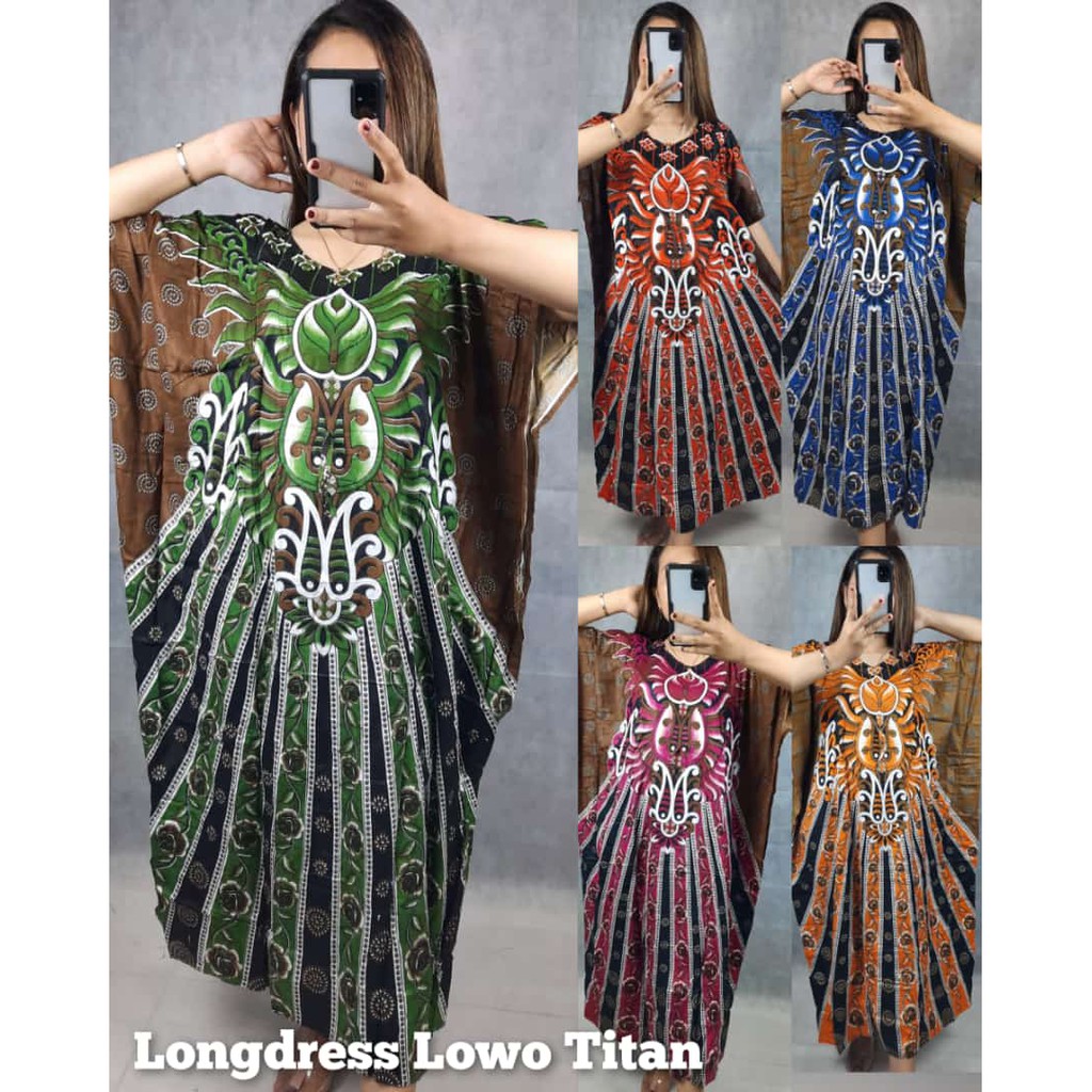 Coza Hijab / Longdress Lowo Jumbo Motif Titan / Coza Batik