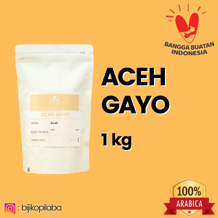 

Kopi Arabika ACEH GAYO (1 KG) Single Origin Coffee Arabica