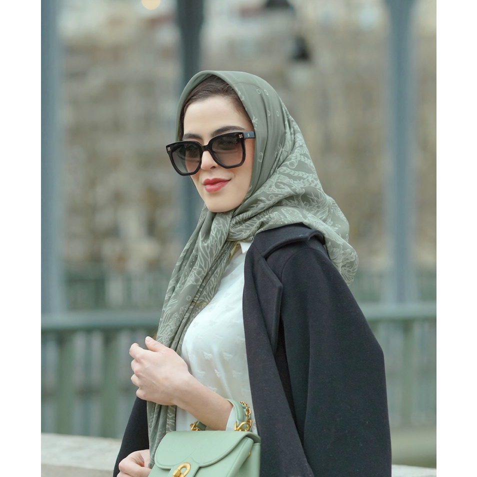 EL MAR MINORCA STORM SEAWEED BUTTONSCARVES