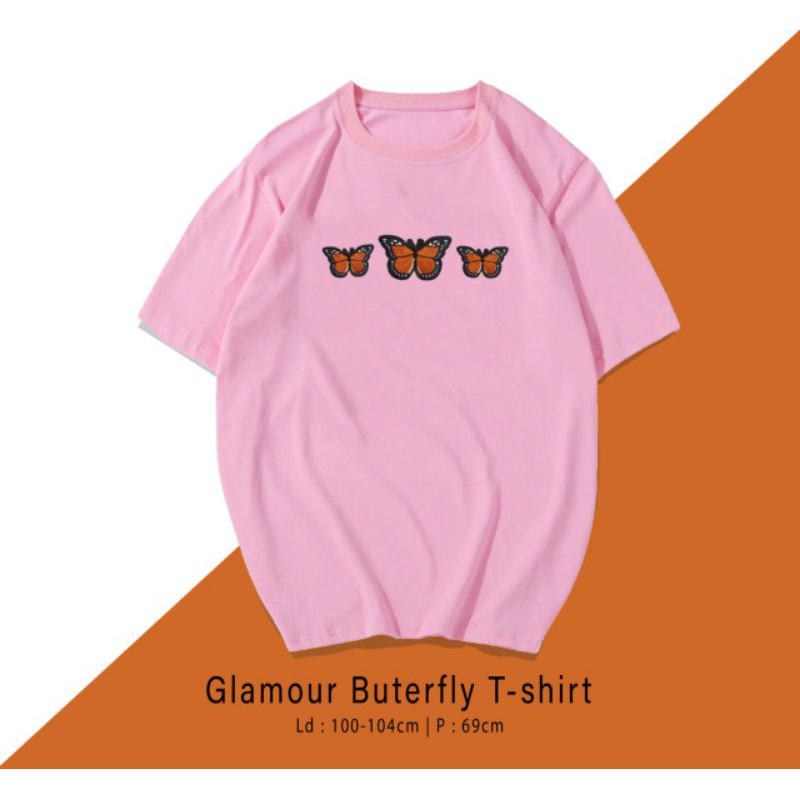 T-SHIRT / TUMBLR KAOS GLAMOUR BUTTERFLY OVERSIZE PREMIUM