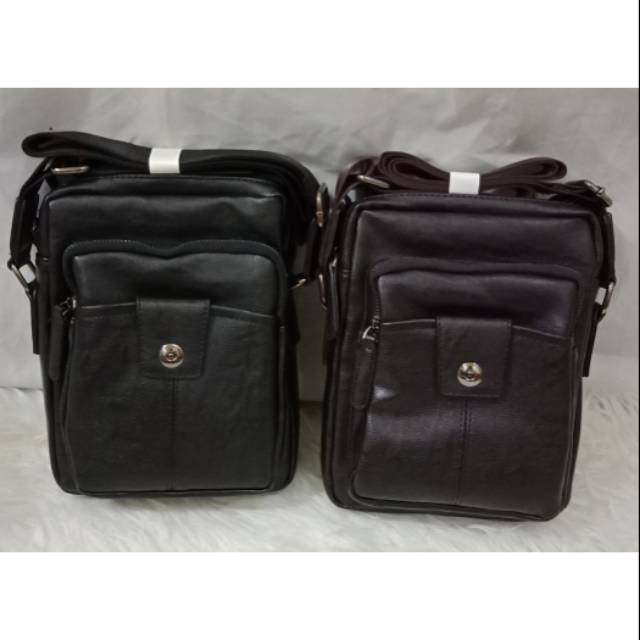 Tas selempang premium kulit pria fashion