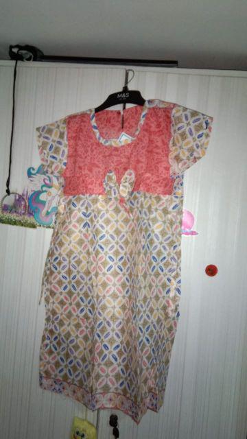 Dress Rok Batik Sogan Anak Size L Usia 6th -7,5 Th