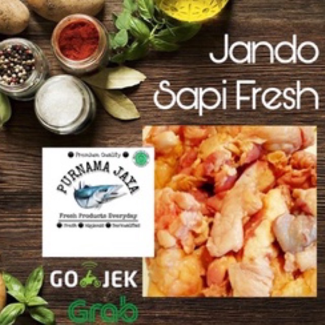 

jando / gajih sapi fresh segar bandung
