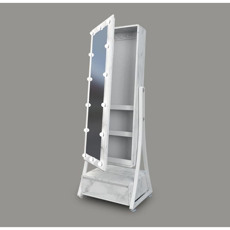 Standing Mirror / Meja rias lampu (Khusus Manado)