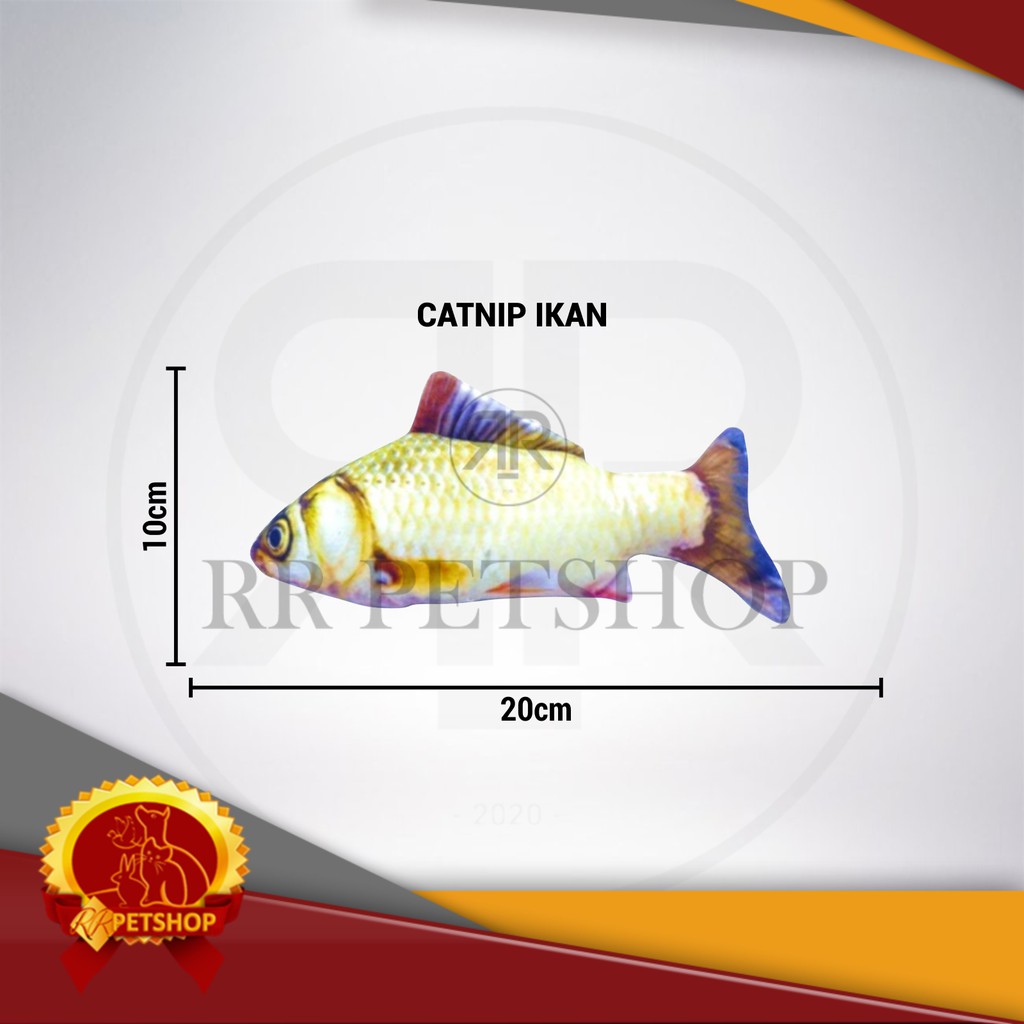 Mainan Kucing Anjing Gigitan Pet Toy Cat Nip Catnip Fish Ikan Murah