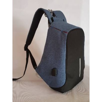 Tas laptop anti maling - Tas Ransel Motif Daun Singkong Pull Lapis Waterproof