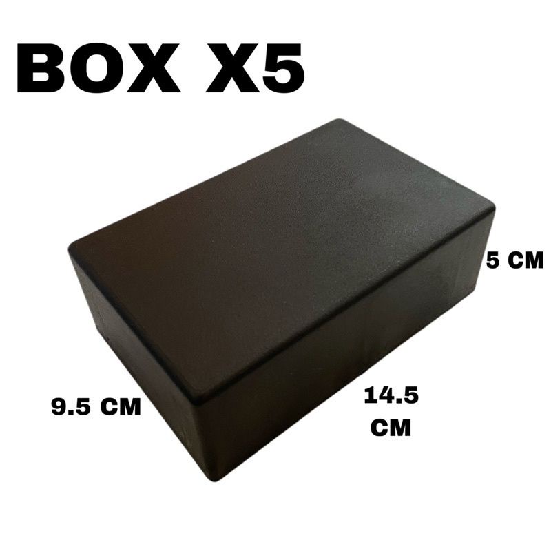 Box X5 Kotak Hitam Casing Plastik DIY Modul 9,5x14,5x5cm