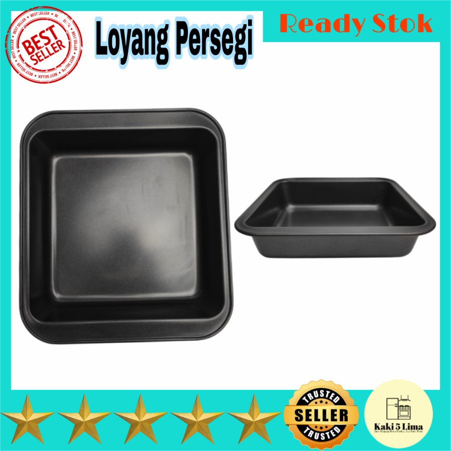 COD Loyang Kotak Anti Lengket Loyang Teflon