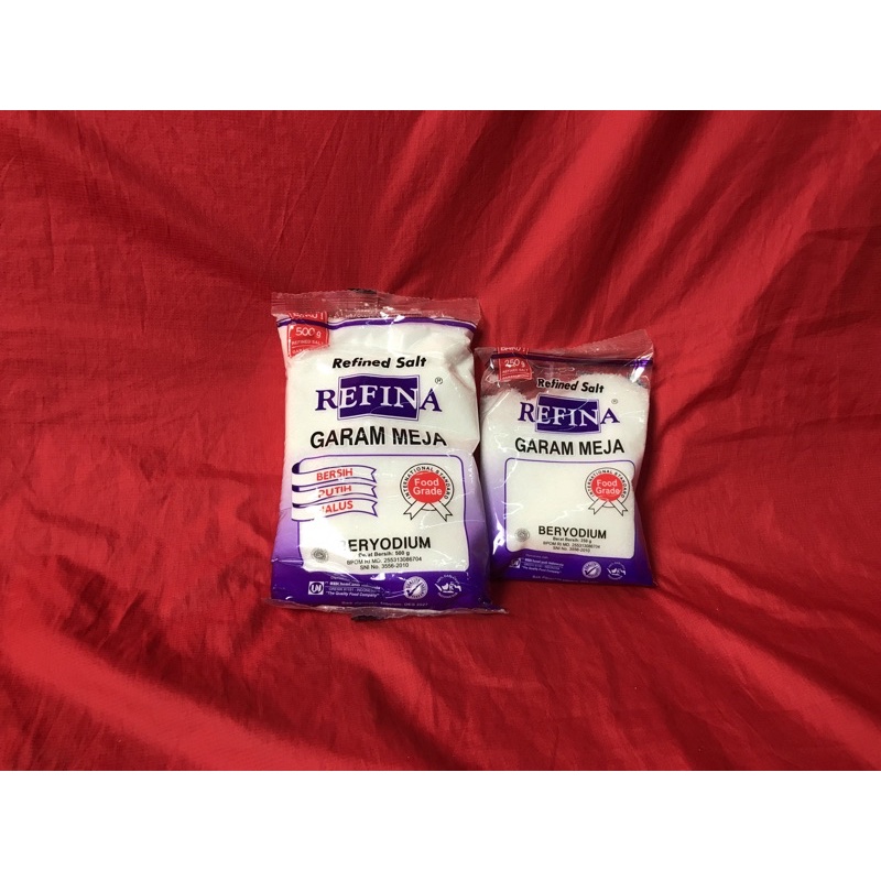 

Refina Refined Salt Garam Meja Beryodium 250gr/500gr