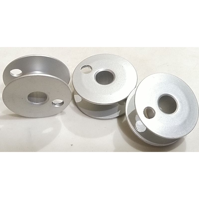 Spul Spool Lubang 2 Bobbin Aluminium Mesin Jahit Industri Jarum 2