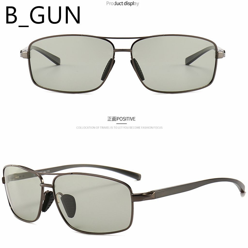 UV400 Kacamata Terpolarisasi Pria Wanita Photocromic Siang Malam Kualitas Premium-4