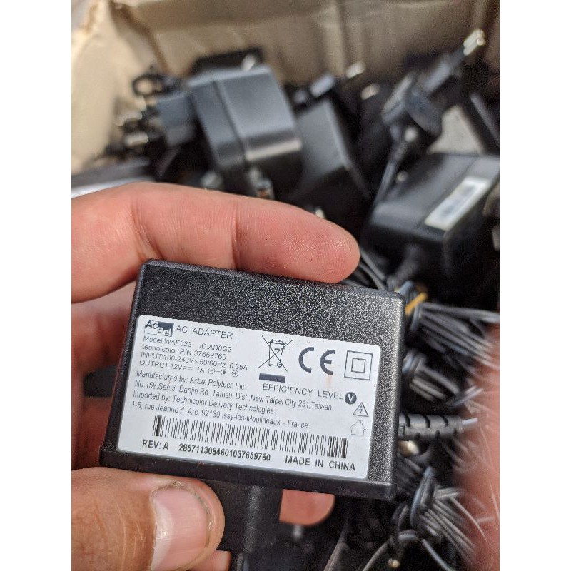 adaptor 12v 1a Murni Bekas Original