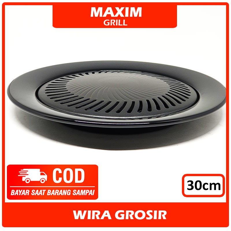 Maxim Alat Panggangan Korea 25cm | Bbq Grill Pan | Bakaran Areng | Perangkat Memanggang | Barbeque