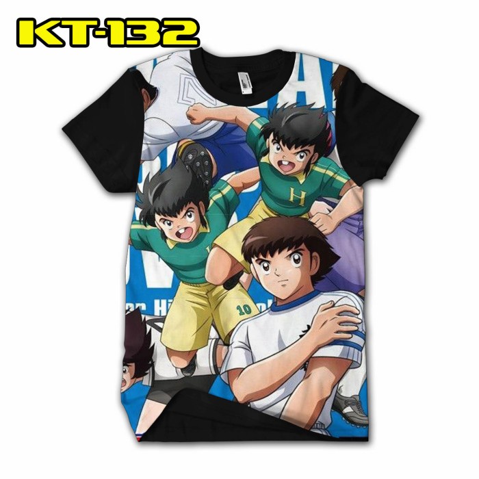 Kaos Captain Tsubasa Kartun Sepak bola