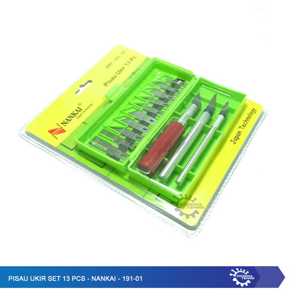 Pisau Ukir Set 13 Pcs - Nankai - 191- 01