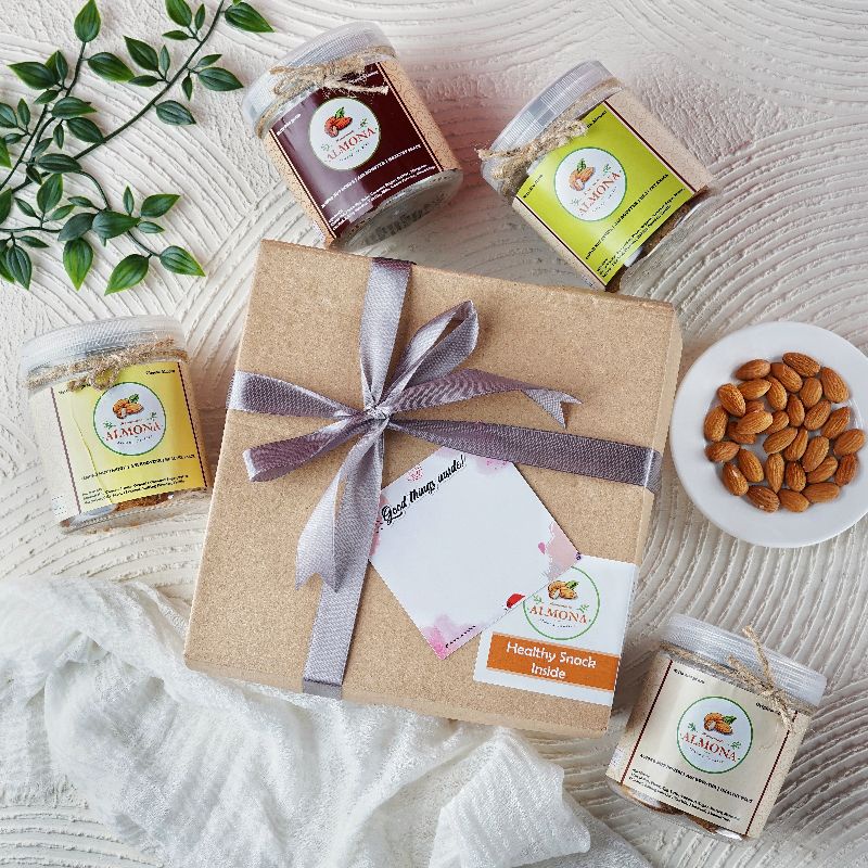 

Hampers Costum Cemilan Sehat Almond Cookies Tanpa Gula Pasir FULL Almond/Kado Lahiran/Kado Ulang Tahun